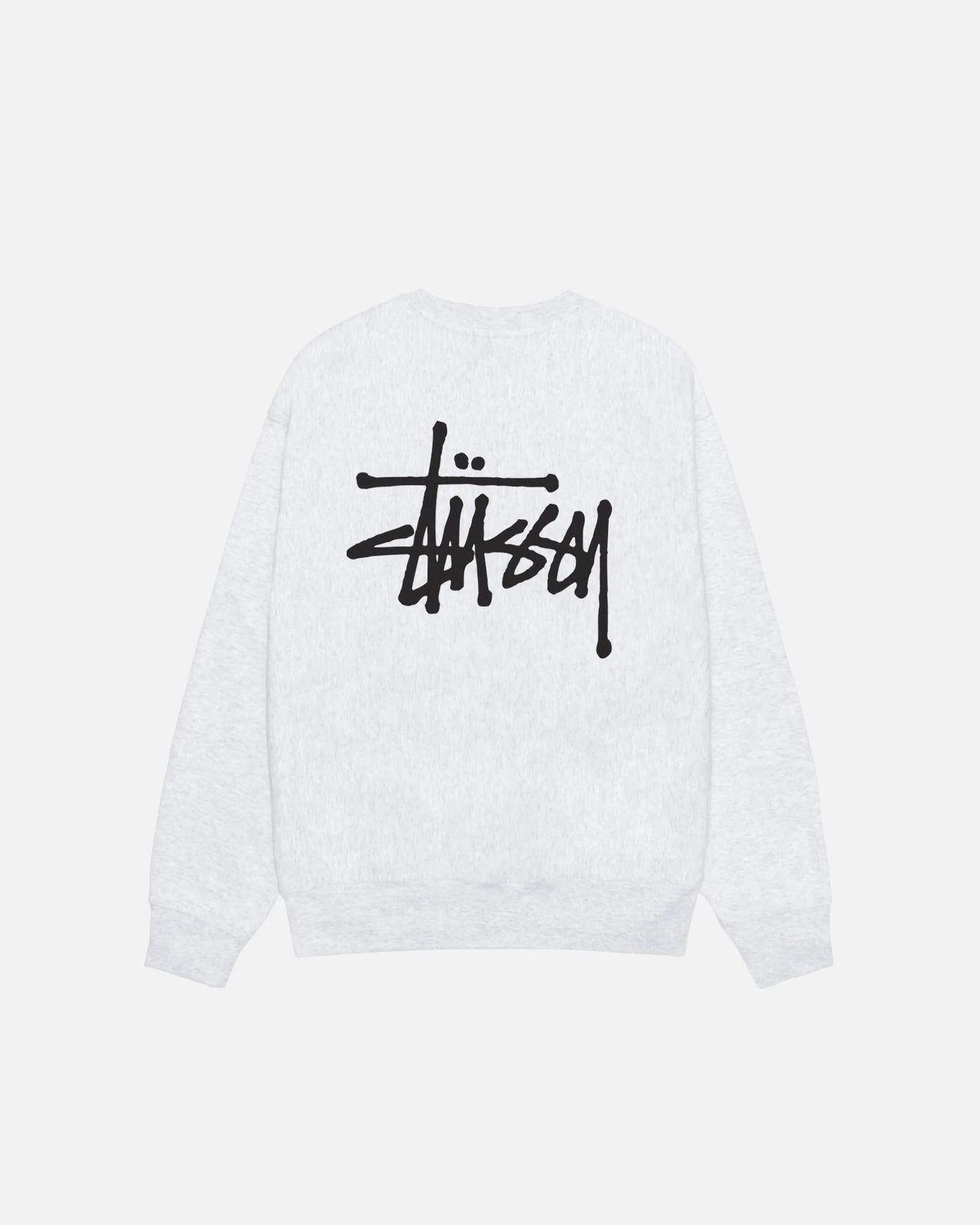 BASIC STUSSY CREW ASH HEATHER