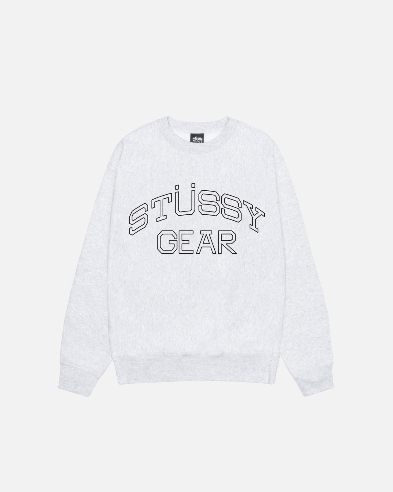 STUSSY GEAR CREW ASH HEATHER