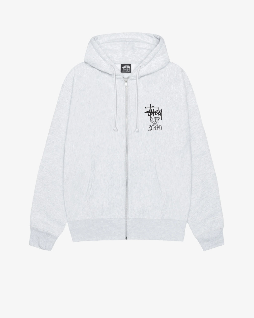 WELL SUITED ZIP HOOD ASH HEATHER