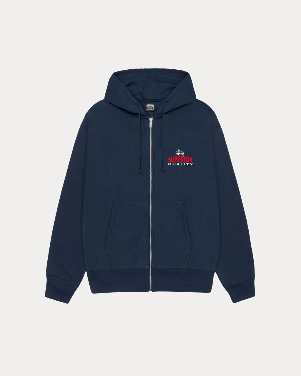 SUPERIOR QUALITY ZIP HOOD NAVY