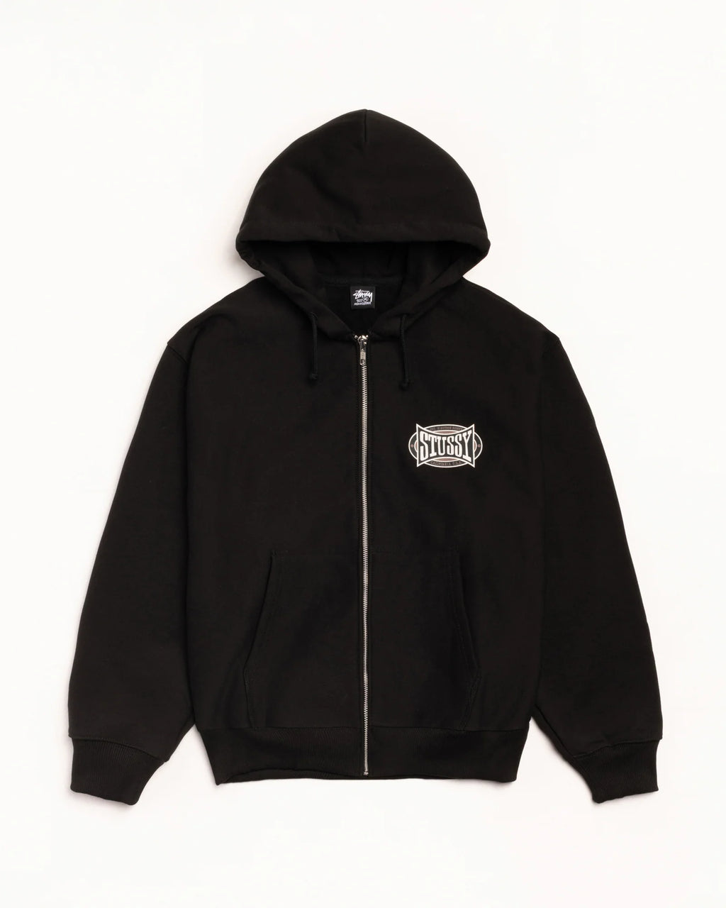 CHAMPION OVAL ZIP HOOD BLACK