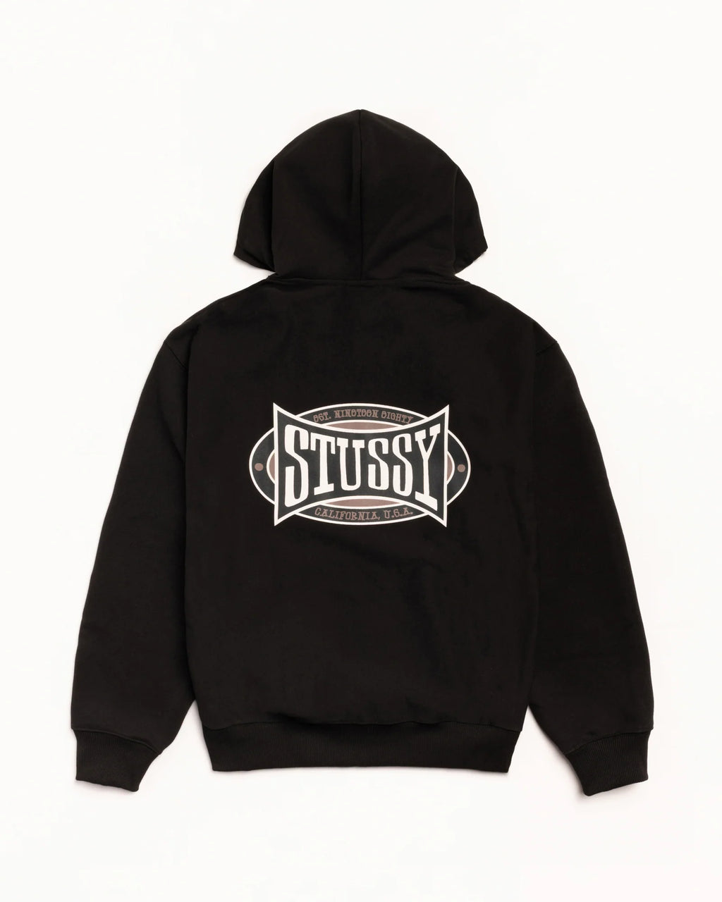 CHAMPION OVAL ZIP HOOD BLACK