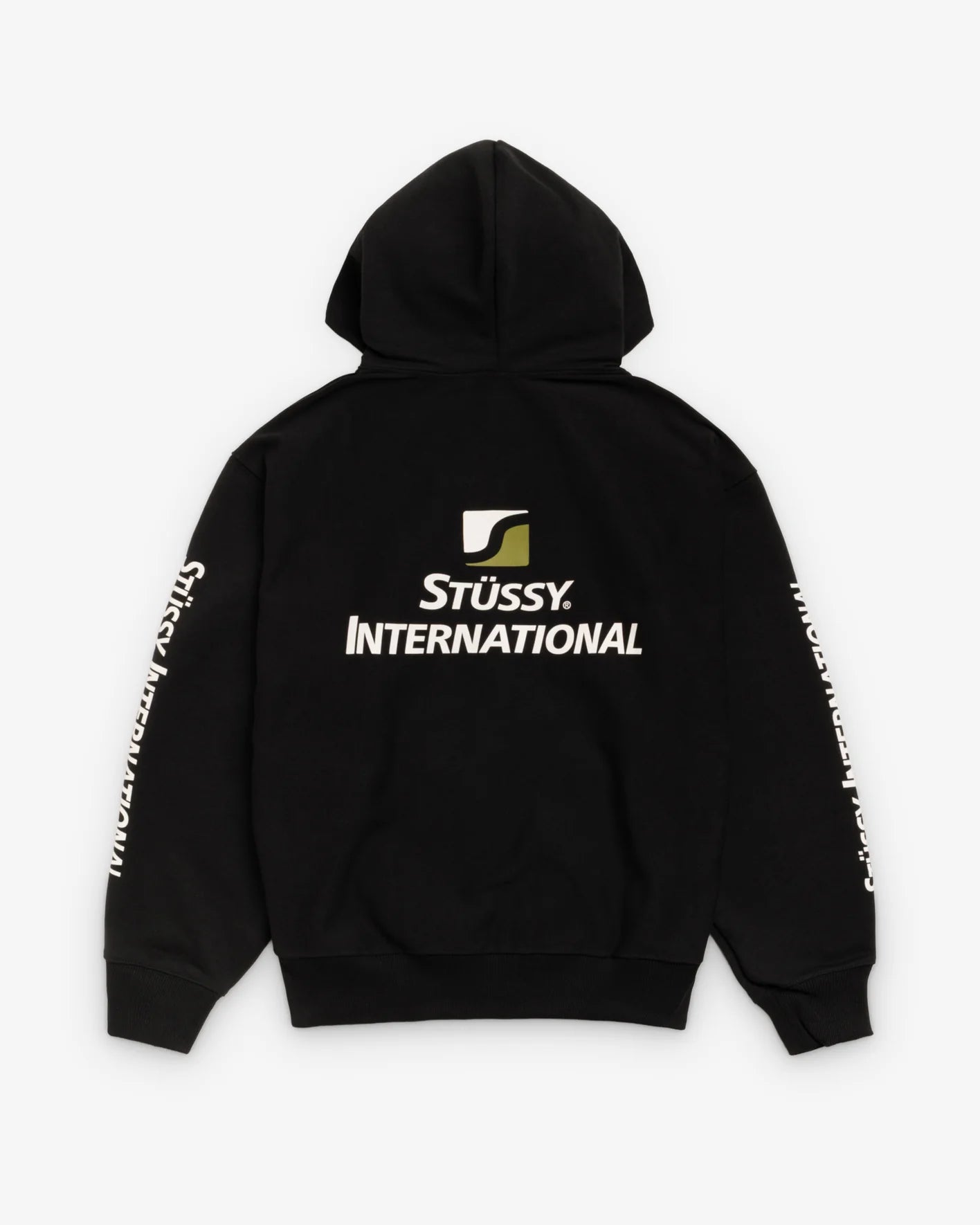STUSSY INTERNATIONAL ZIP HOOD BLACK