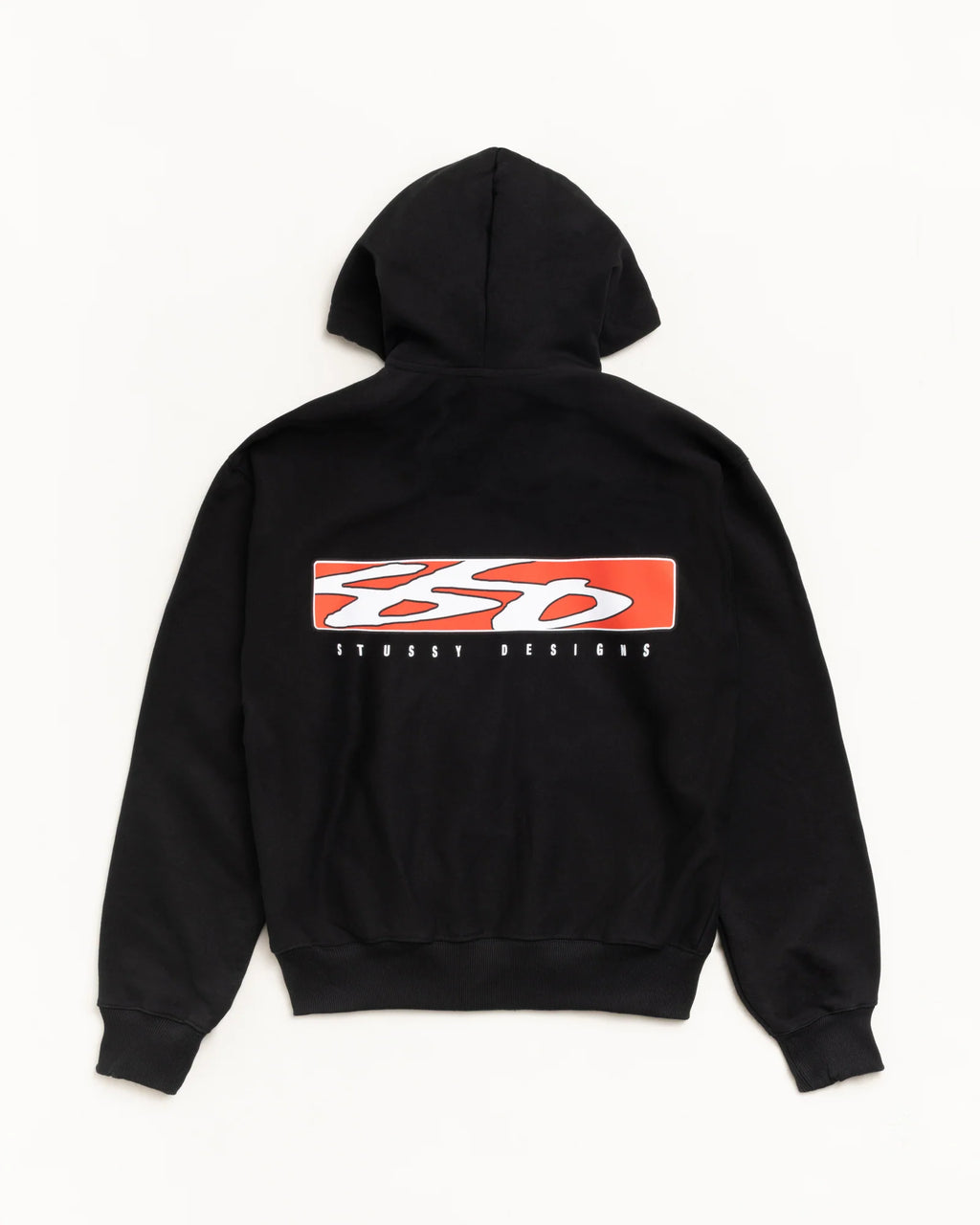 S BOX ZIP HOOD BLACK
