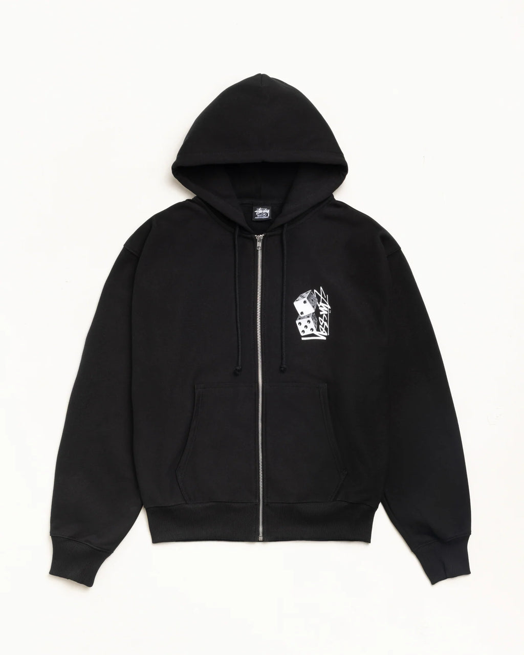 TALL DICE ZIP HOOD BLACK