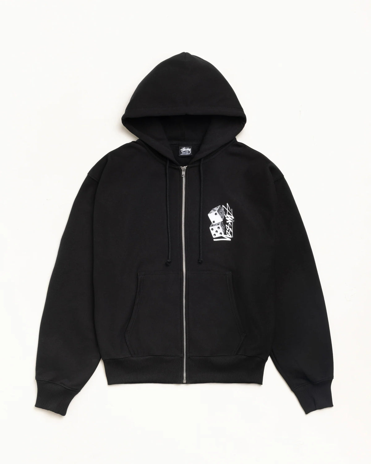 TALL DICE ZIP HOOD BLACK