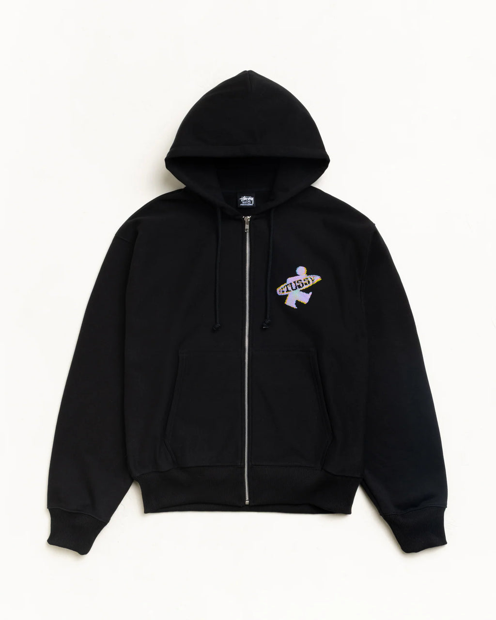 DOT SURF ZIP HOOD BLACK