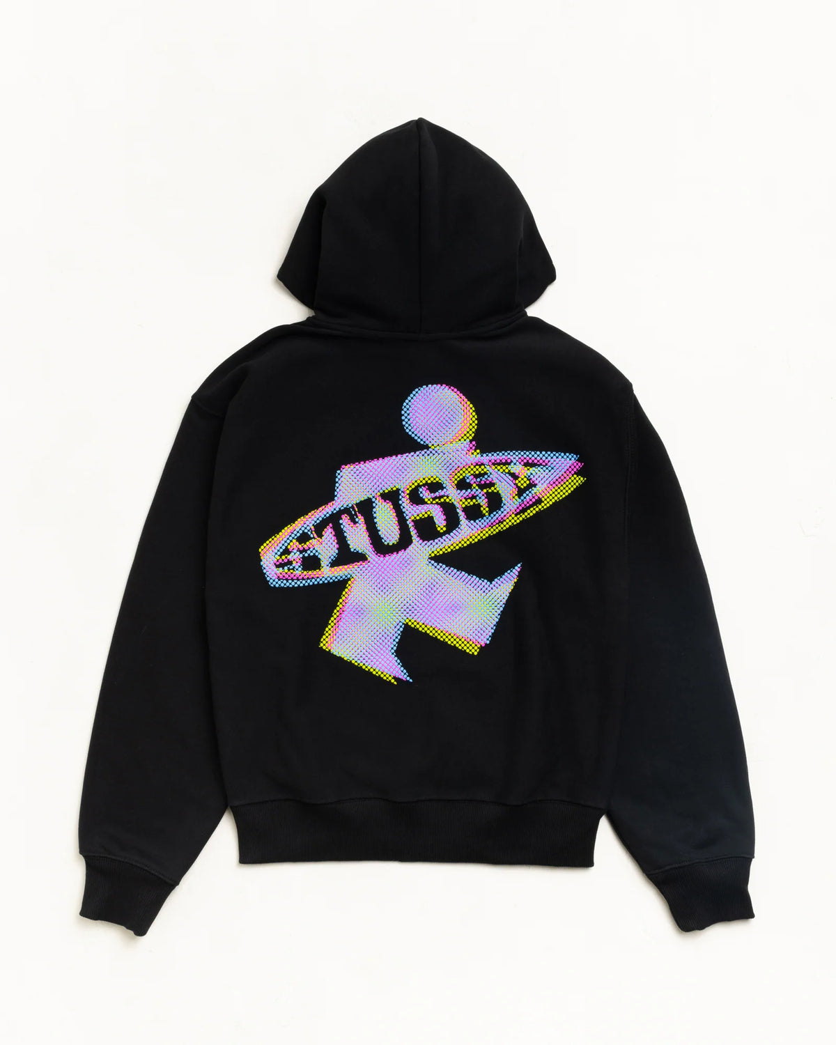 DOT SURF ZIP HOOD BLACK