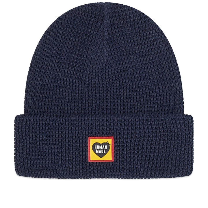 HUMAN MADE WAFFLE BEANIE NAVY