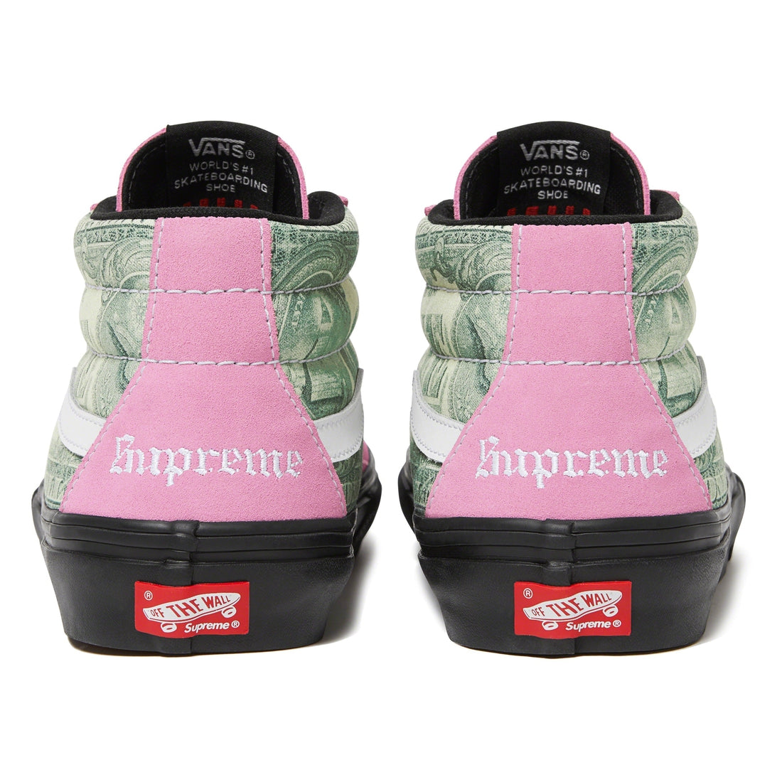 SUPREME®/ VANS® Dollar Skate Grosso Mid Pink