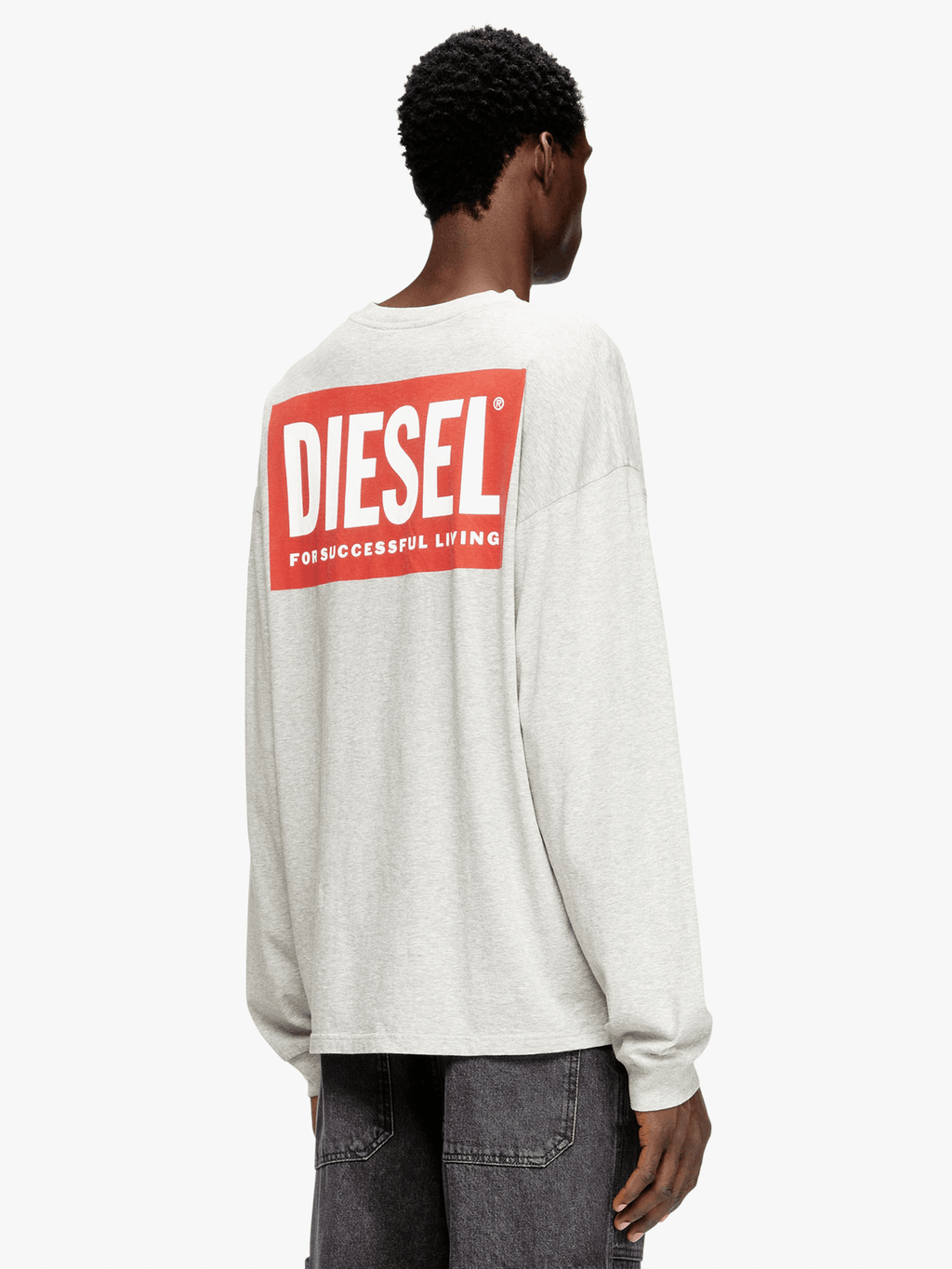 T-BOXT-LS-BISK MAGLIETTA GREY MELANGE