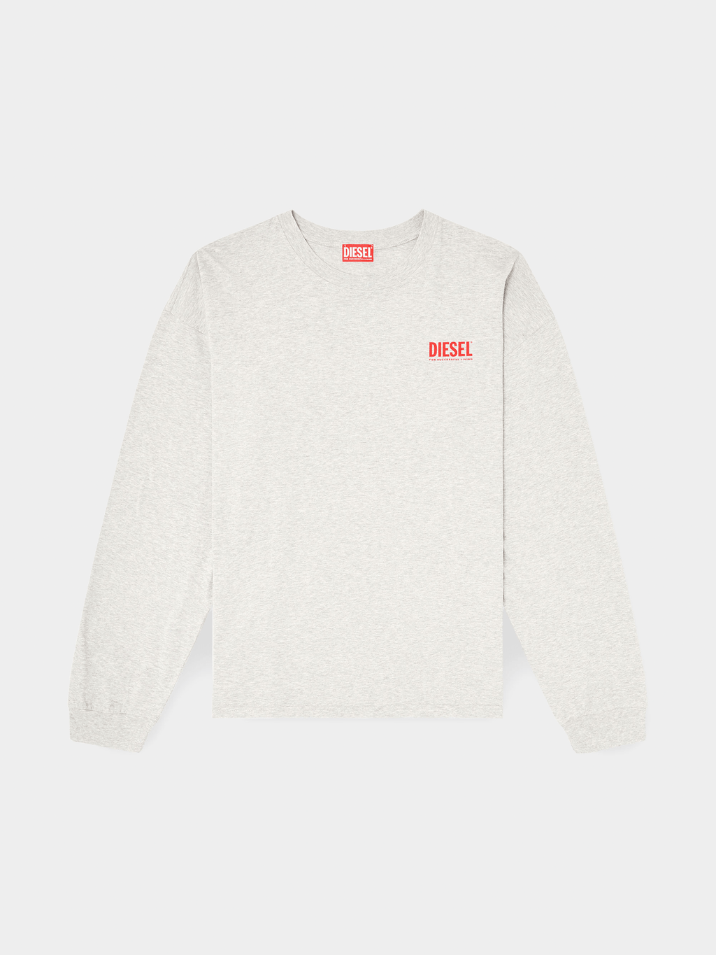 T-BOXT-LS-BISK MAGLIETTA GREY MELANGE