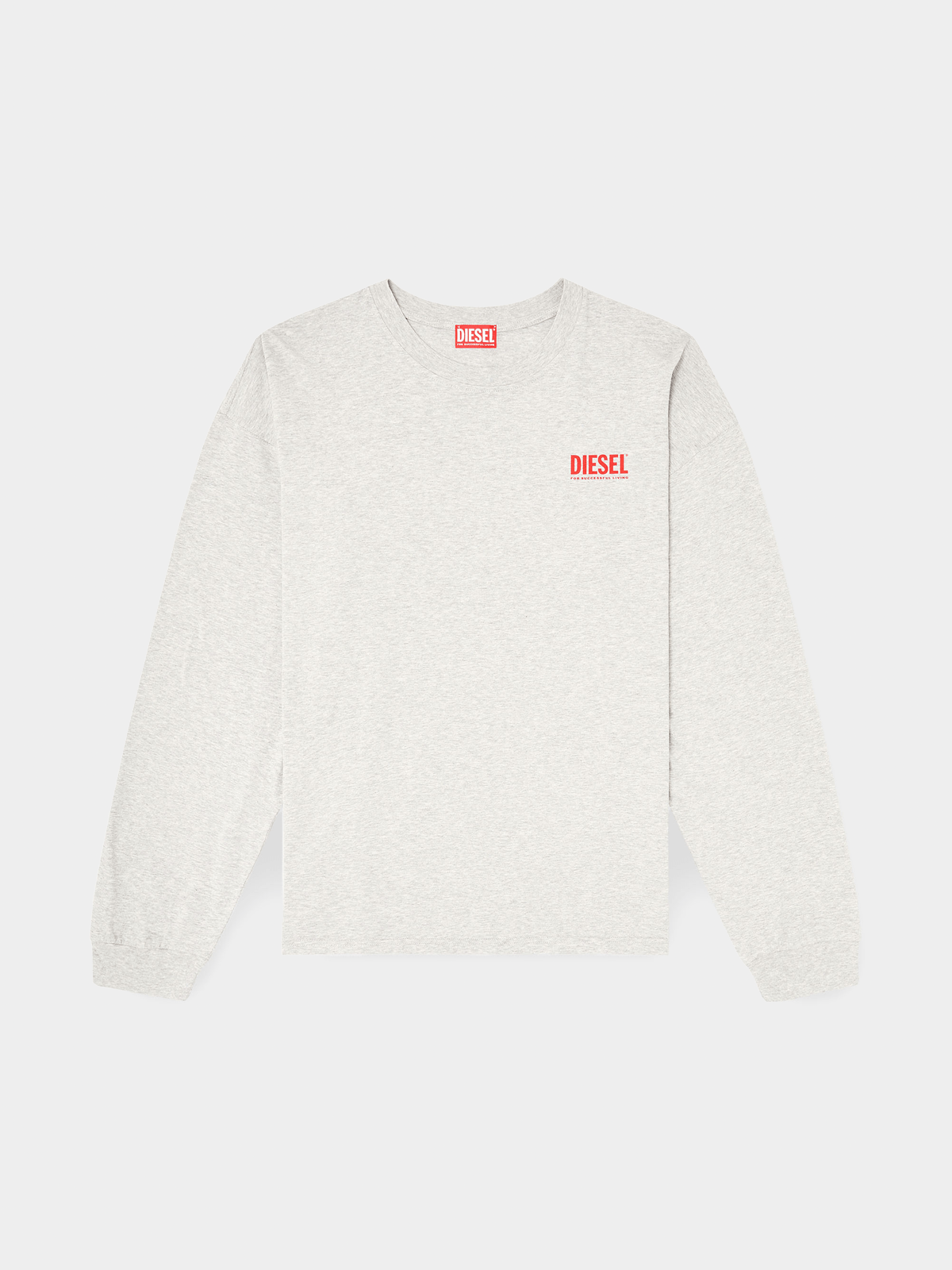 T-BOXT-LS-BISK MAGLIETTA GREY MELANGE