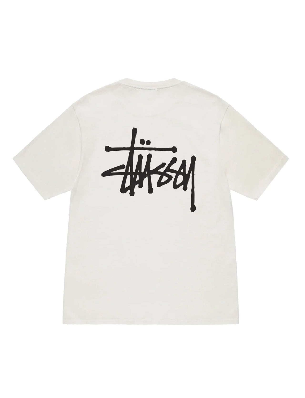 BASIC STUSSY PIG. DYED TEE NATURAL