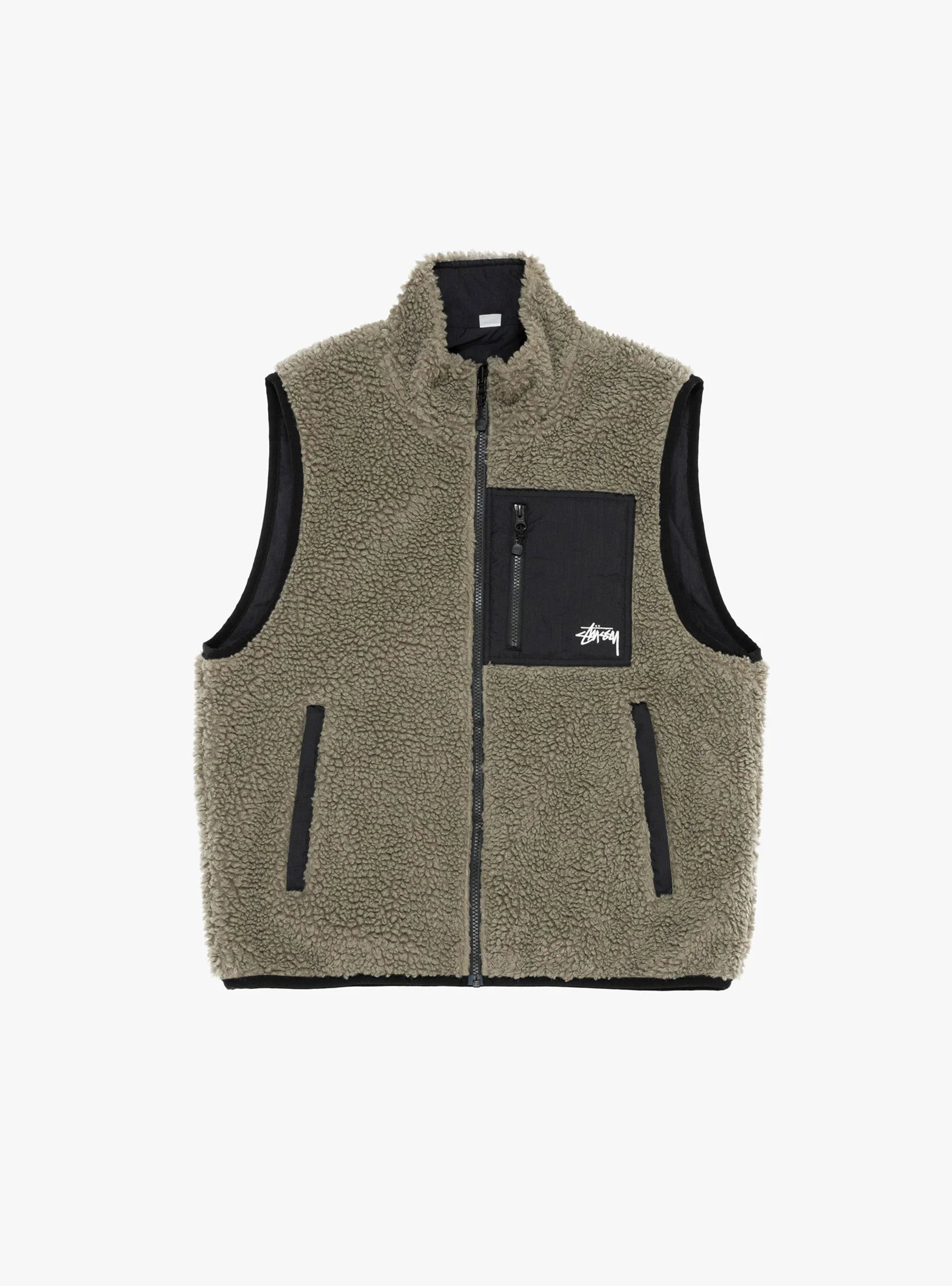 SHERPA REVERSIBLE VEST STONE