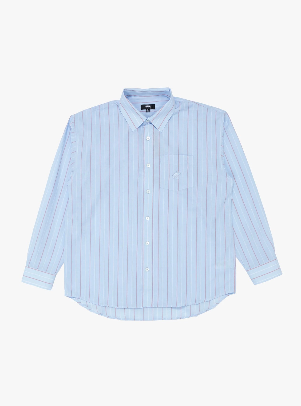 CLASSIC LS SHIRT STRIPE LIGHT BLUE