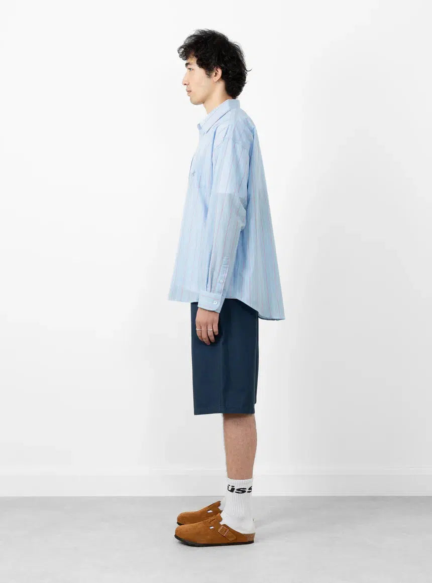 CLASSIC LS SHIRT STRIPE LIGHT BLUE