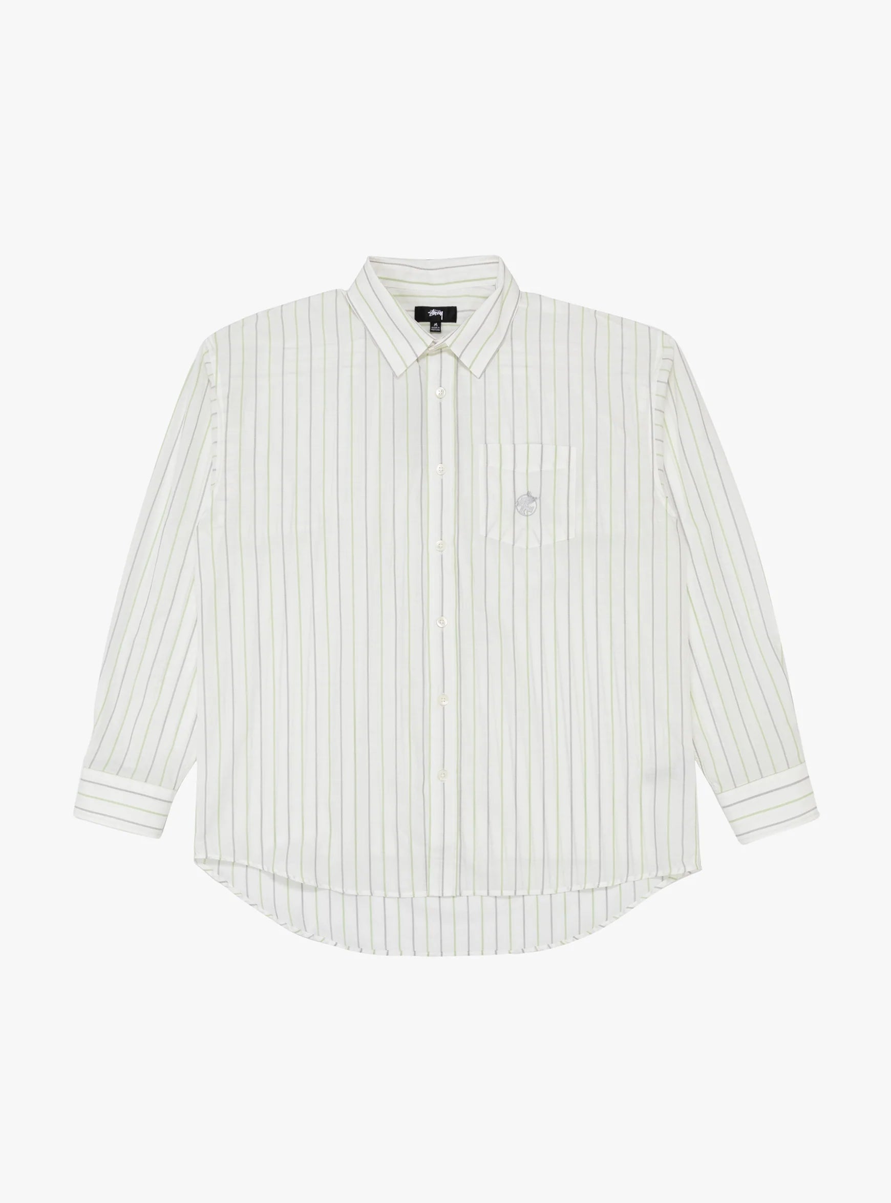 CLASSIC LS SHIRT STRIPE WHITE