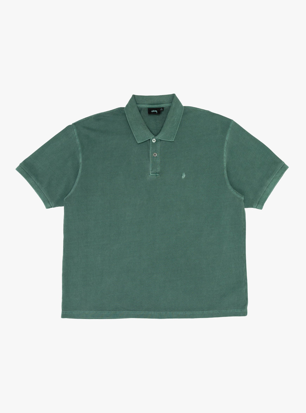 PIQUE POLO PIG. DYED GREEN
