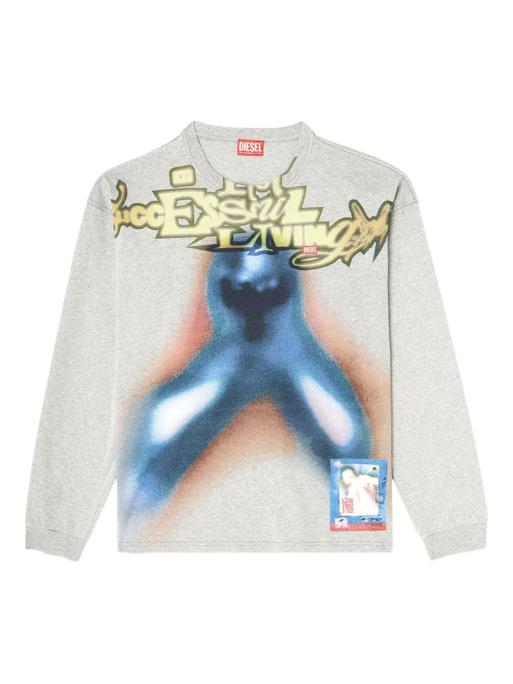 T-BOXT-LS-V1 MAGLIETTA GREY MELANGE