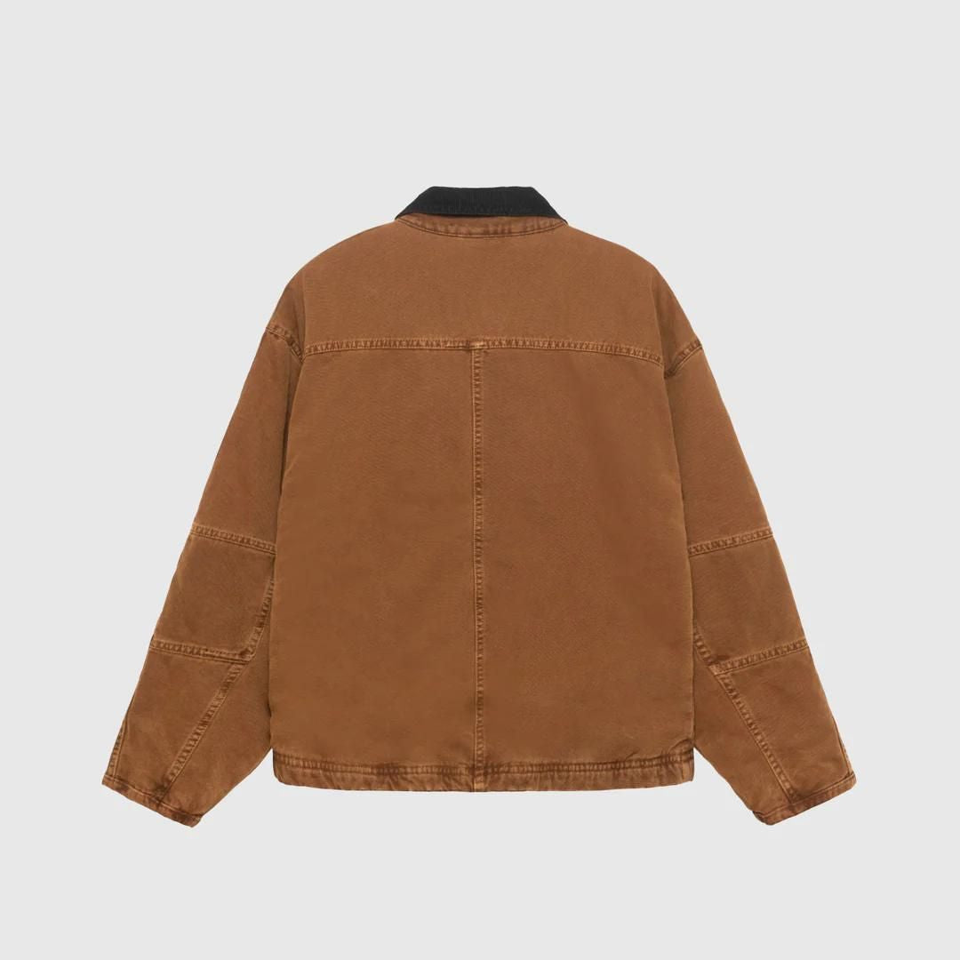 WASHED CANVAS SHOP JACKET BRONZE