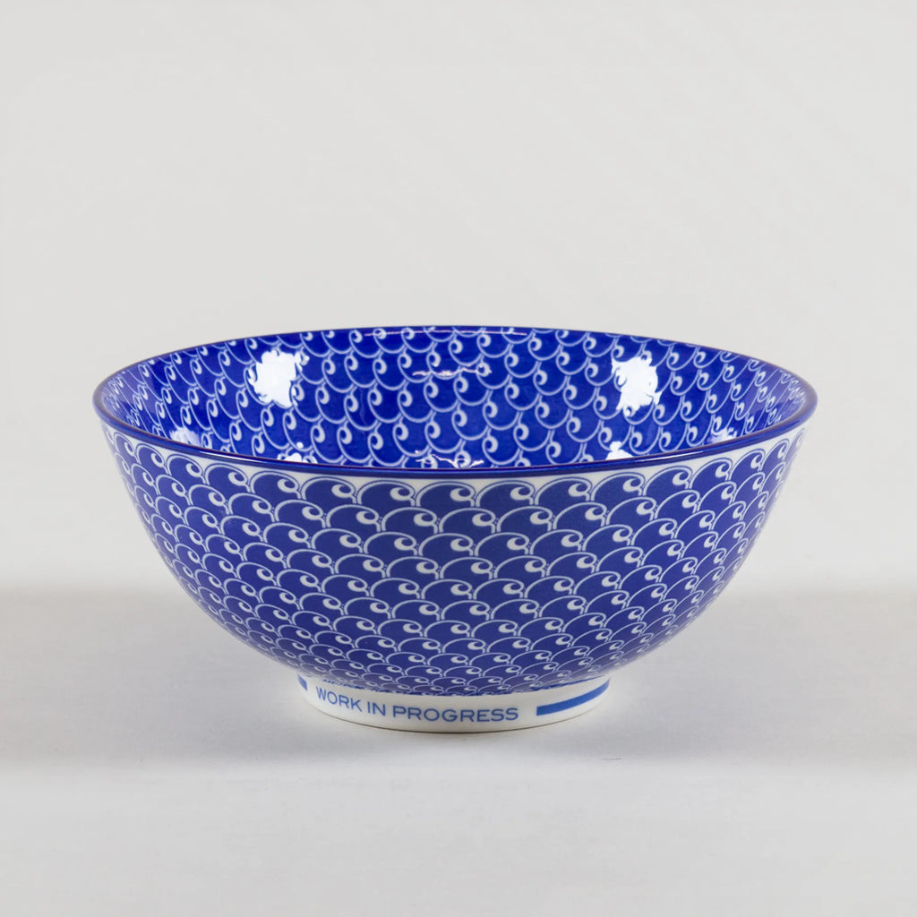 Noodle Bowl White / Blue