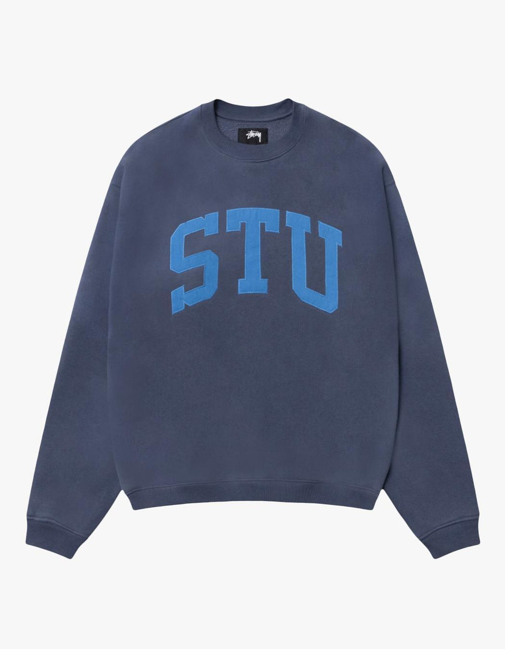 STU APPLIQUE CREW BLUE
