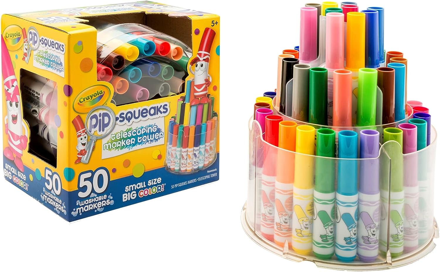 Crayola 50 Washable Markers Pip-squeaks