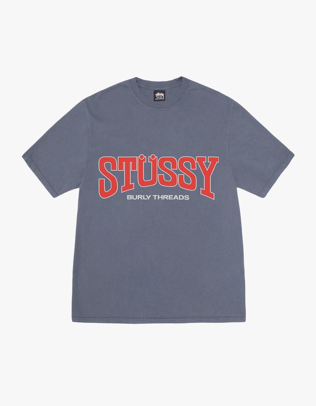 BURLY THREADS PIG. DYED TEE INDIGO