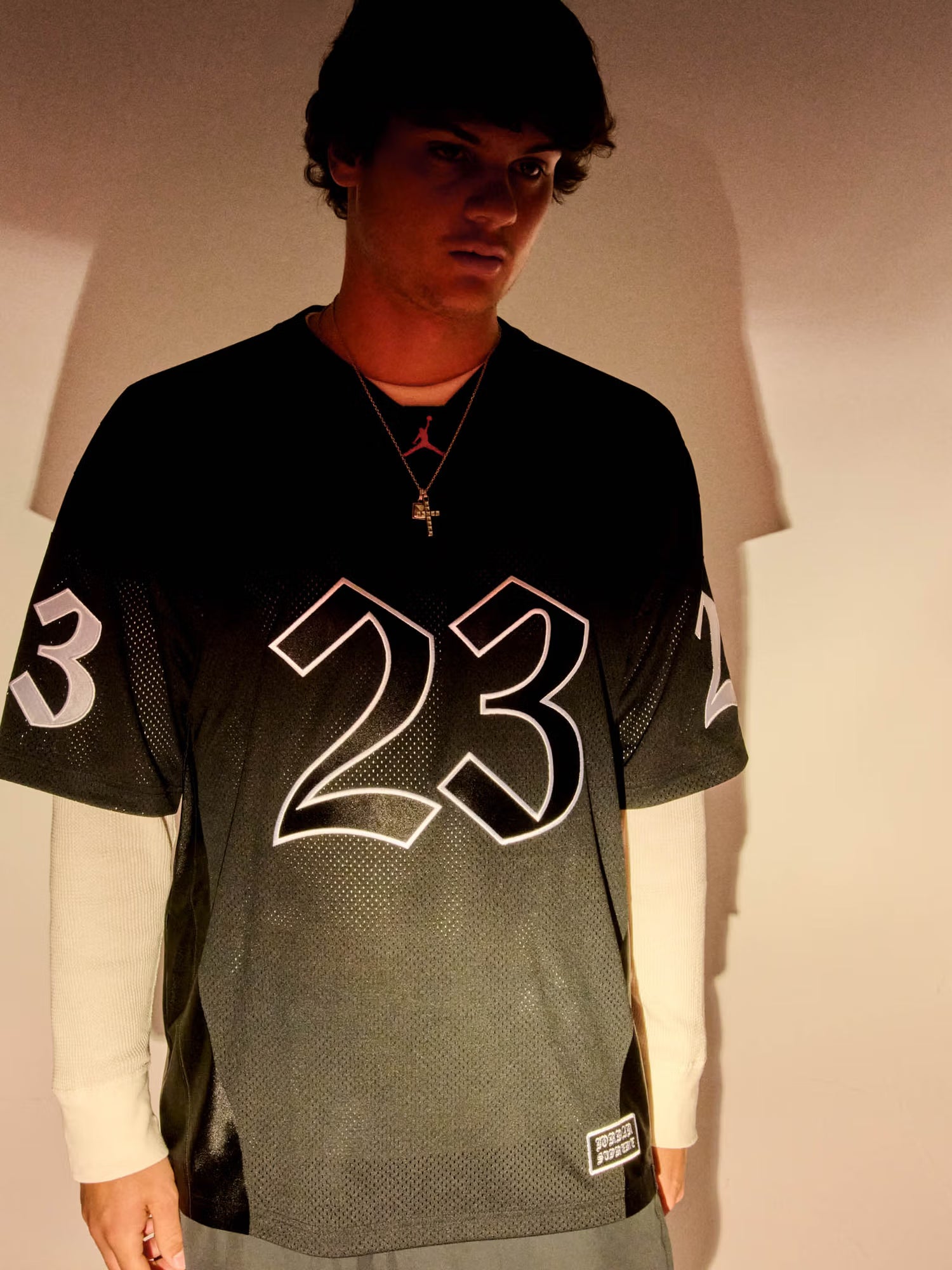 JORDAN JERSEY BLACK - L