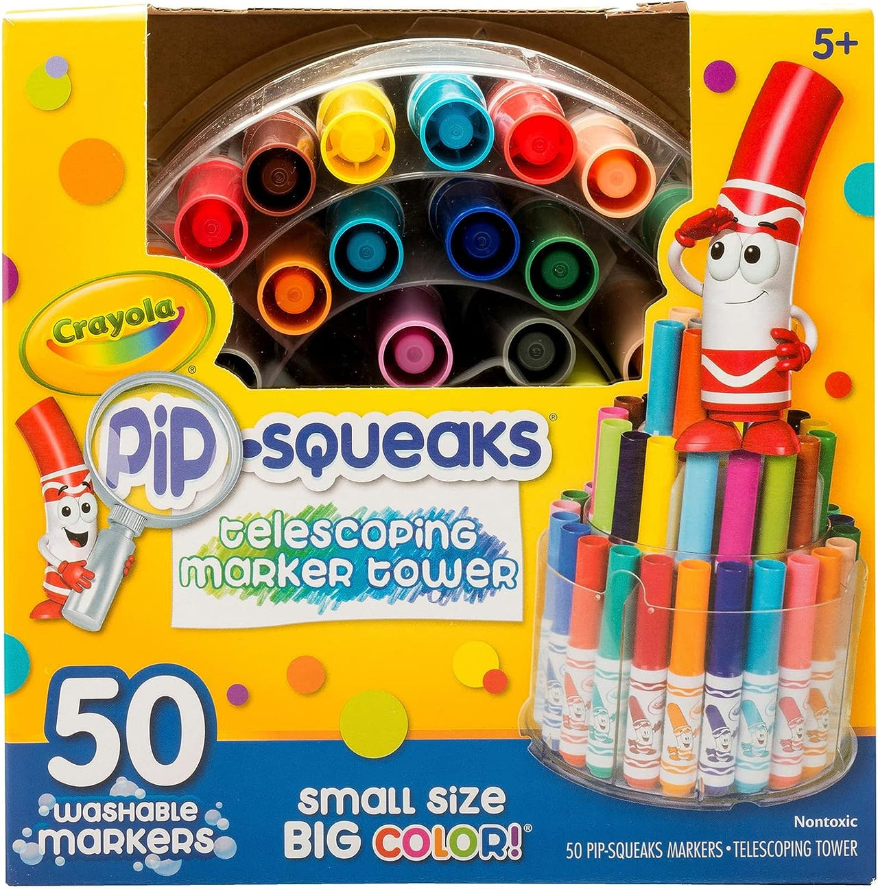 Crayola 50 Washable Markers Pip-squeaks