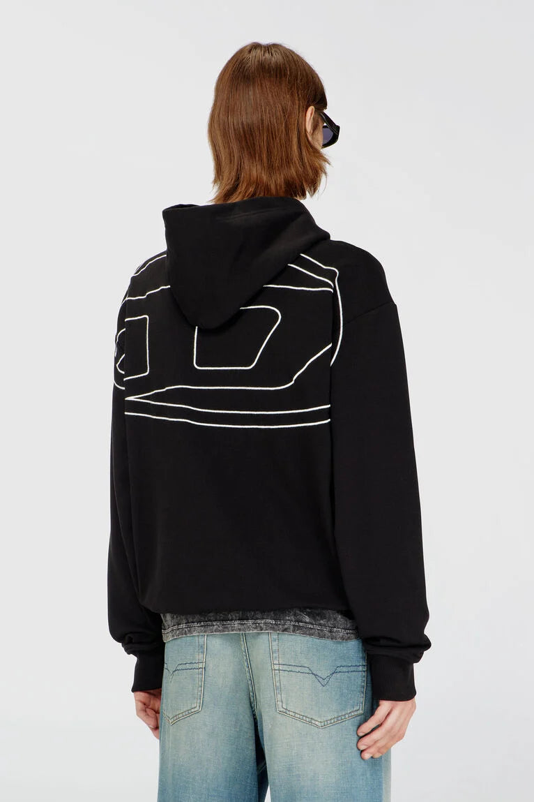 S MACS HOOD MEGOVAL D FEL BLACK