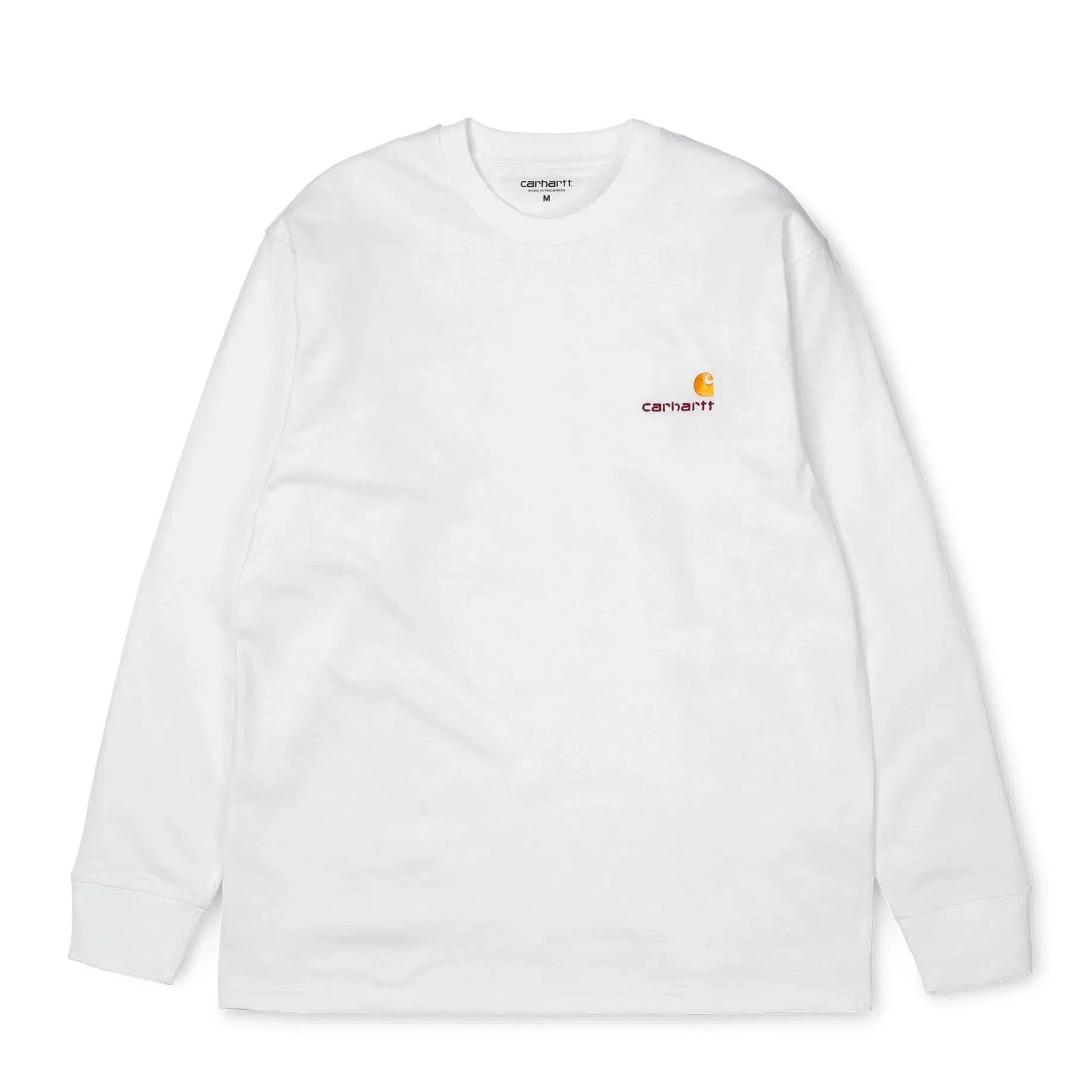 L/S American Script T-Shirt White