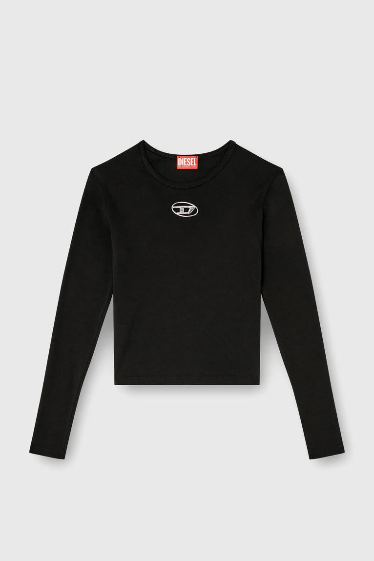 T-UNCUTIESLONG-LS-OD TOP CAVIAR
