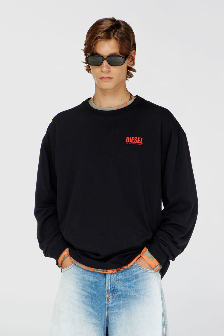 T-BOXT-LS-BISK MAGLIETTA BLACK