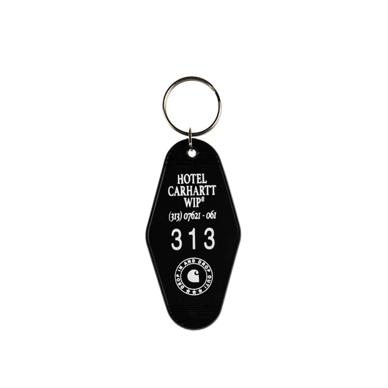 Hotel Keys Keychain Black / White