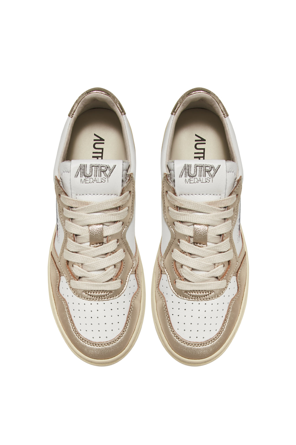 MEDALIST LOW WOM LEAT/LEAT WHT/PLATINUM