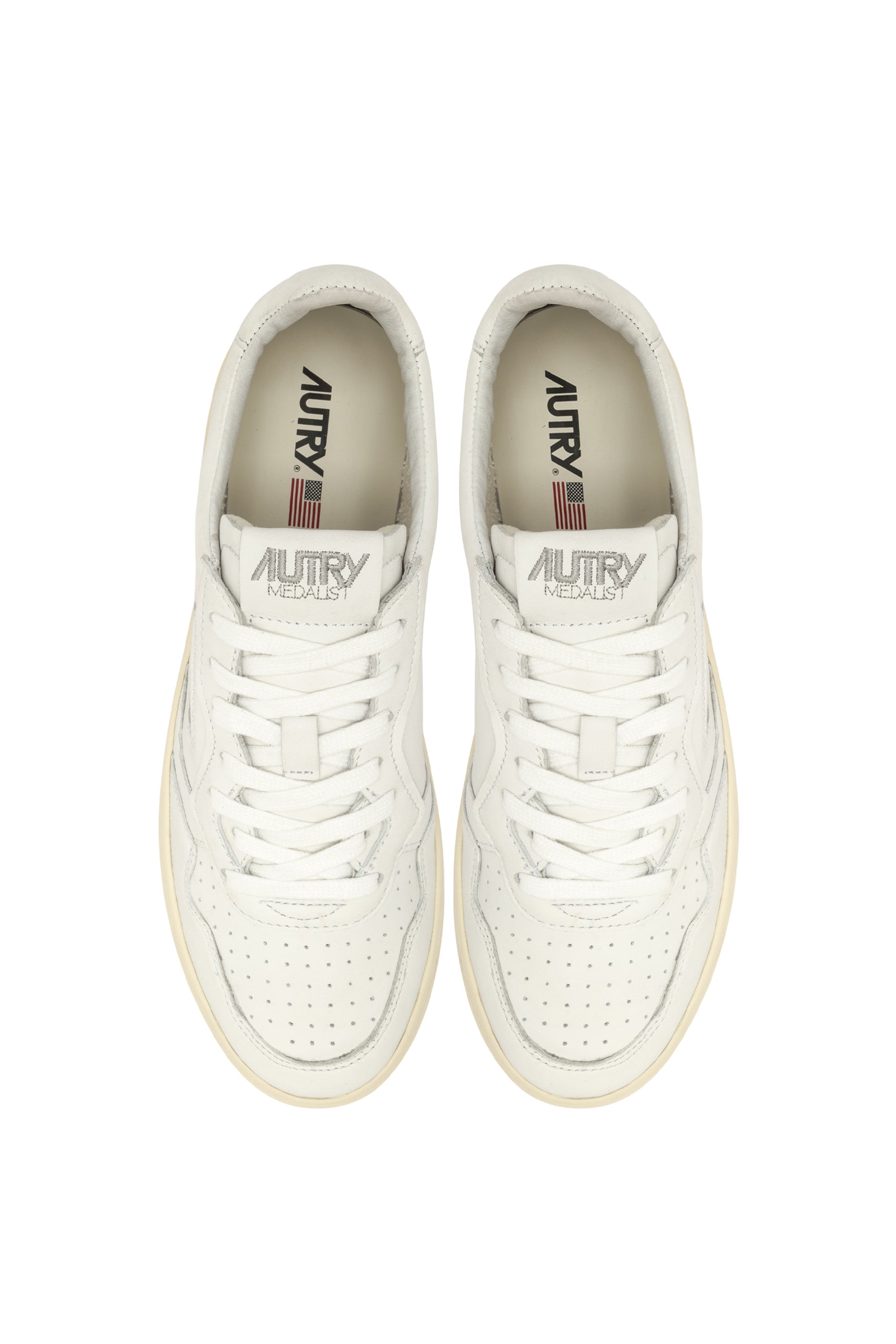 MEDALIST LOW WOM LEAT/LEAT WHT/WHT