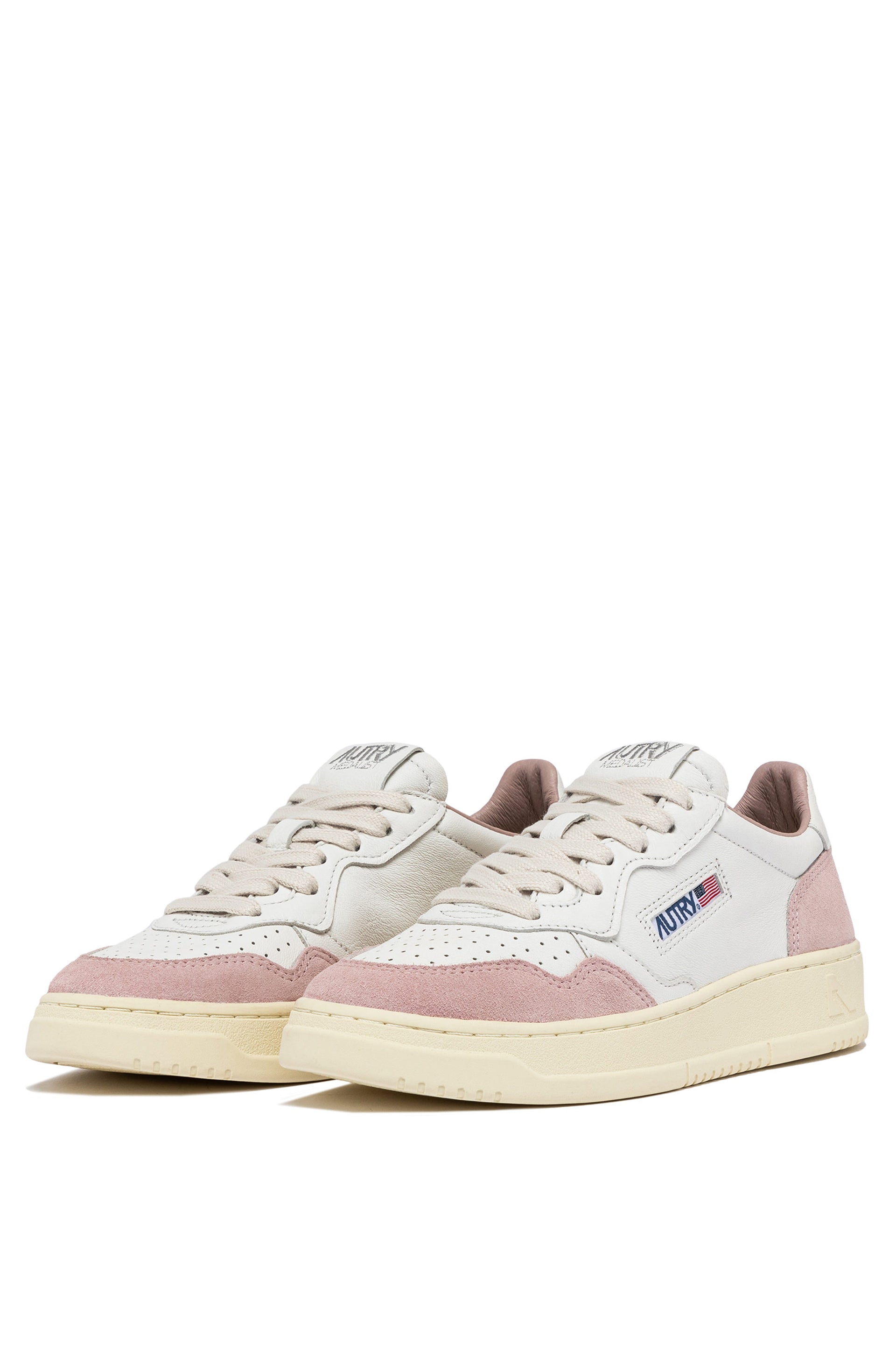 MEDALIST LOW WOM LEAT/SUEDE WHT/GOLD