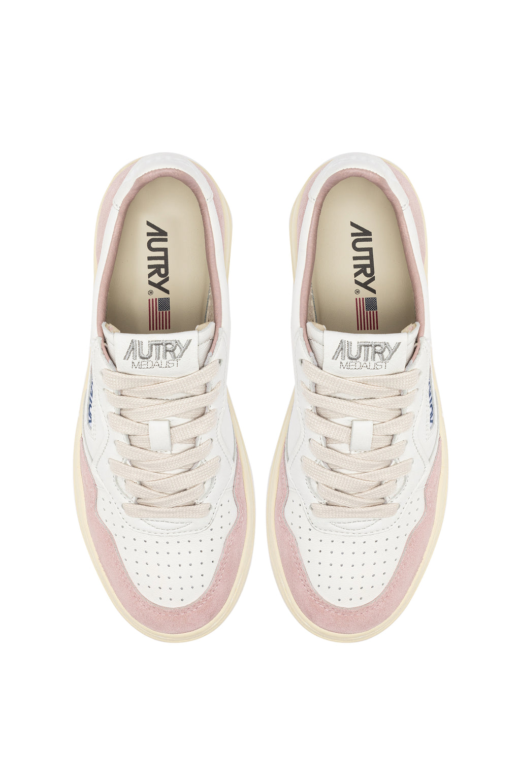 MEDALIST LOW WOM LEAT/SUEDE WHT/GOLD