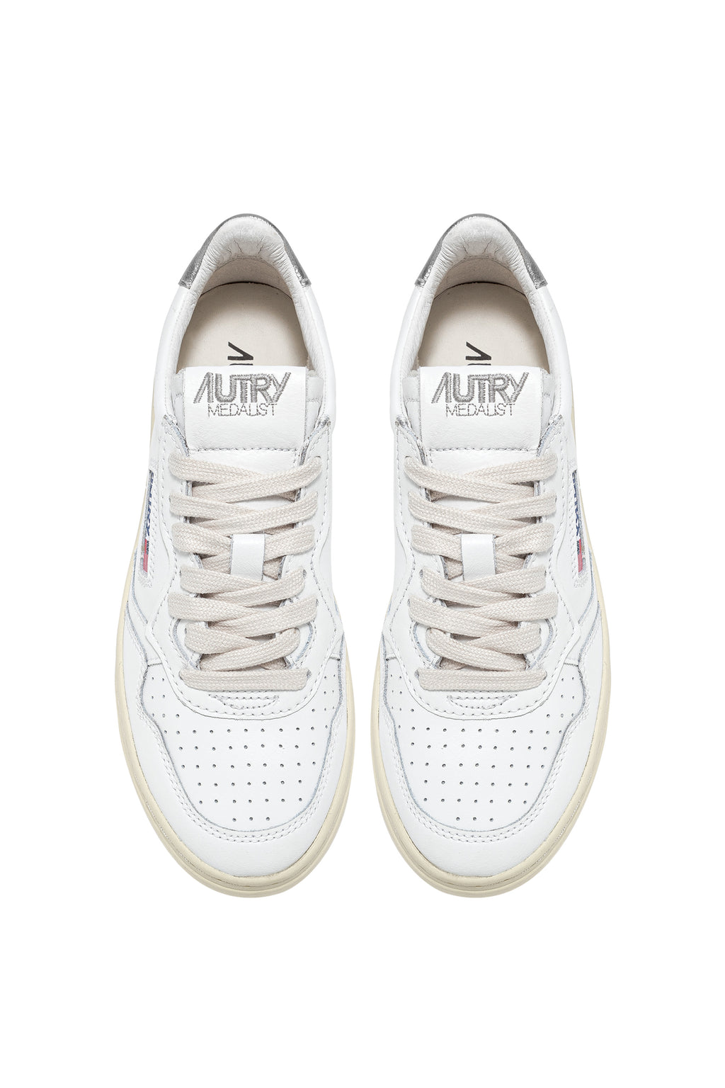 MEDALIST LOW WOM LEAT/LEAT WHT/SILVER