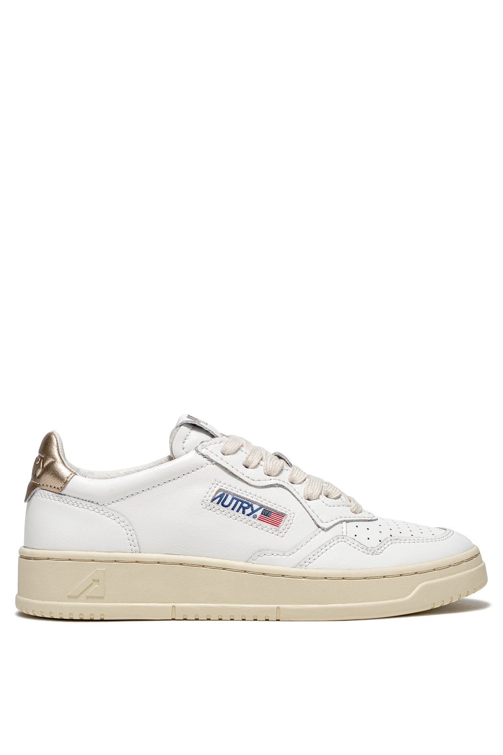 MEDALIST LOW WOM LEAT/LEAT WHT/GOLD