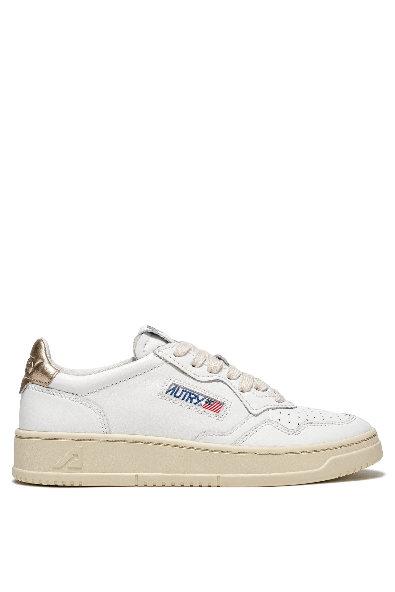 MEDALIST LOW WOM LEAT/LEAT WHT/GOLD