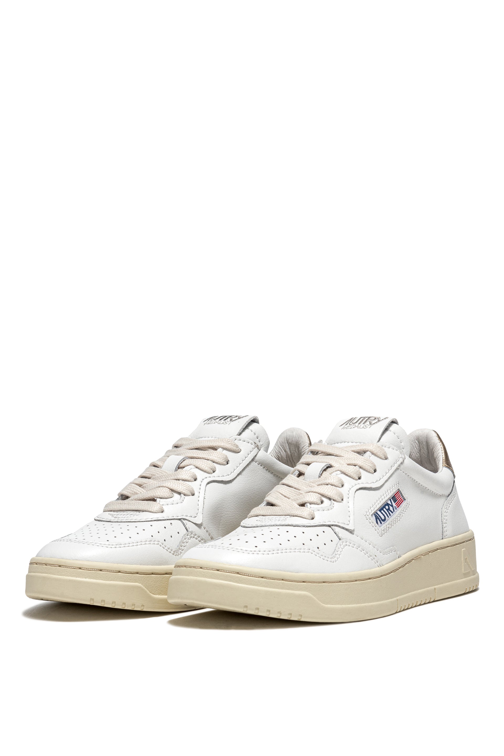 MEDALIST LOW WOM LEAT/LEAT WHT/GOLD