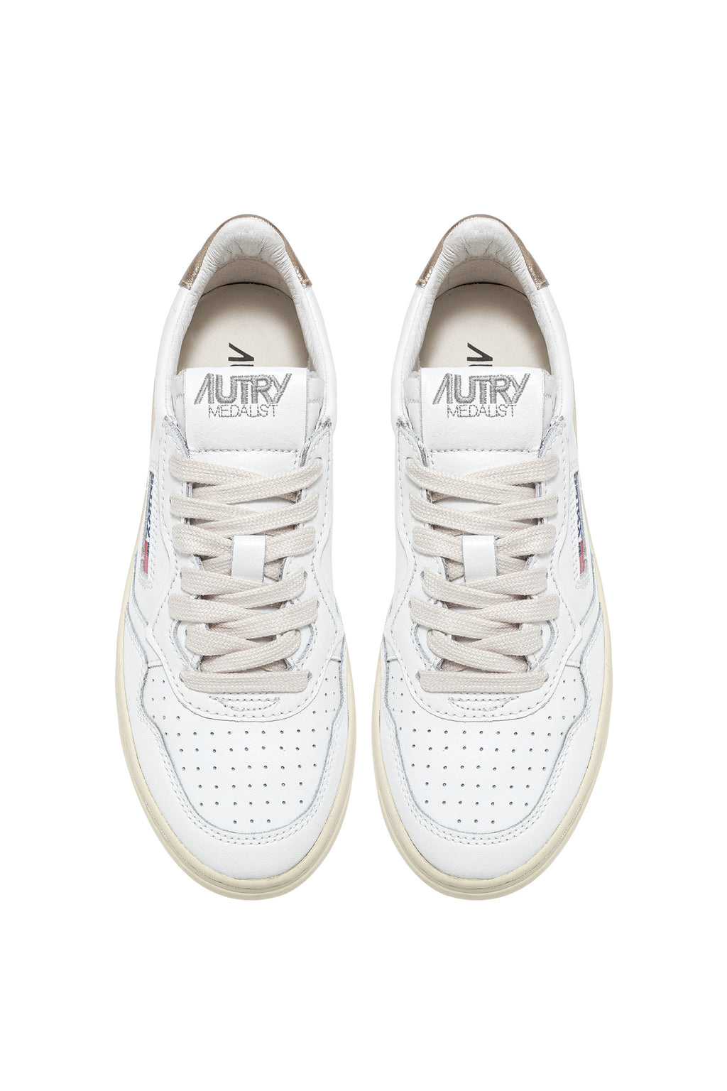 MEDALIST LOW WOM LEAT/LEAT WHT/GOLD