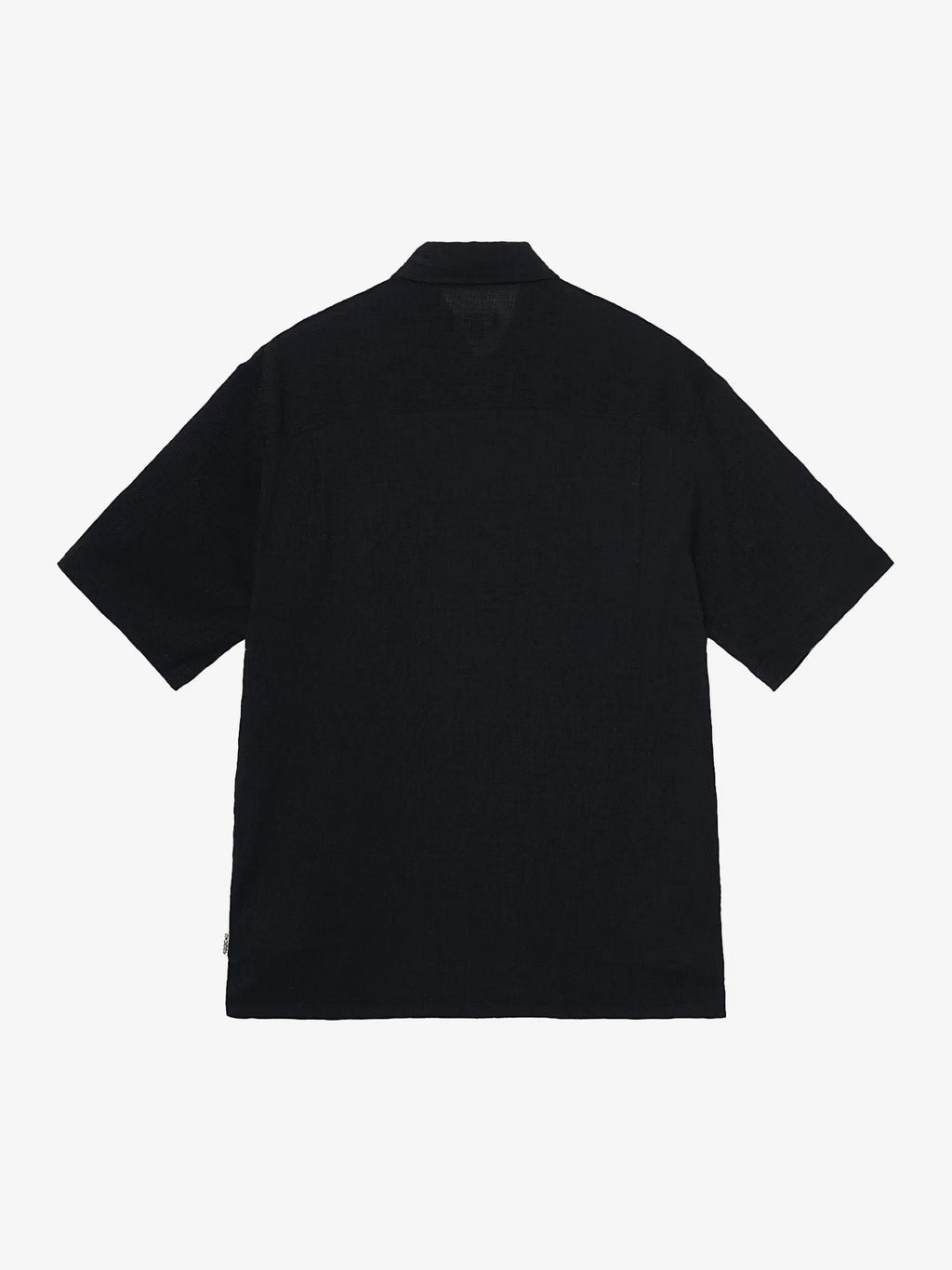 FLAT BOTTOM CRINKLED SHIRT BLACK