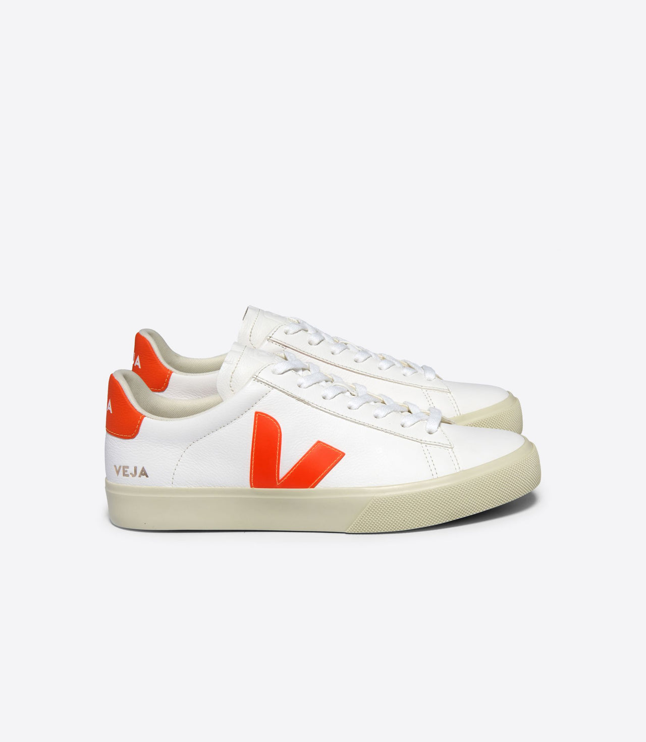 Zapatillas Veja Campo White Orange Fluo