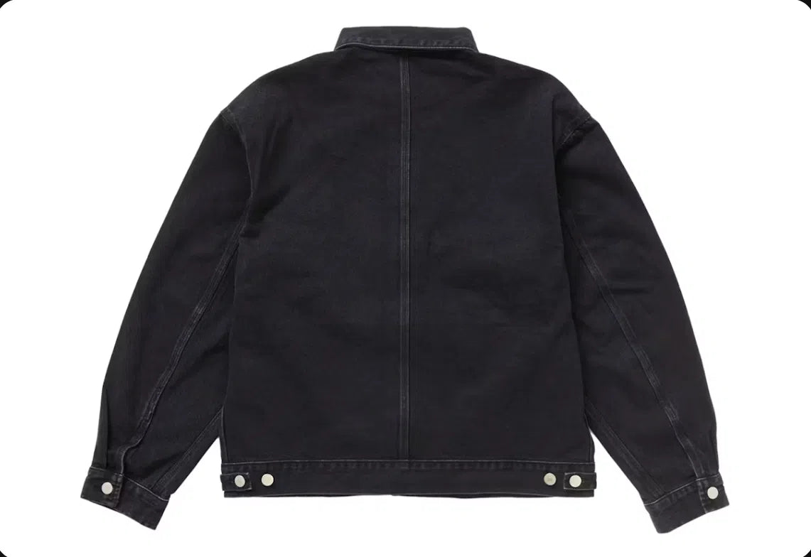 DENIM CHORE TRUCKER JACKET BLACK