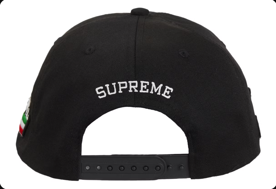 Supreme Italia 6 Panel Black