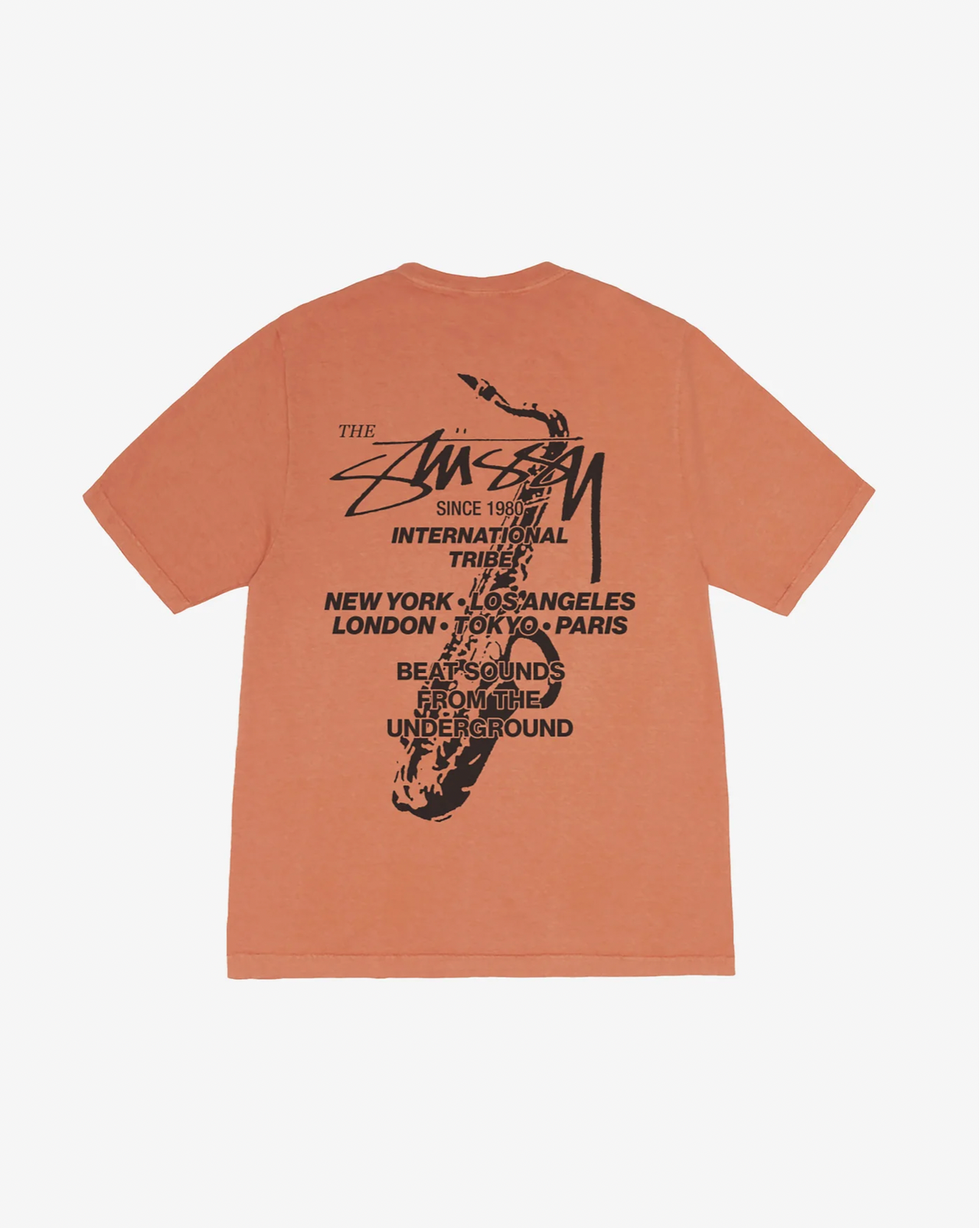 BEAT SOUNDS PIG. DYED TEE RUST